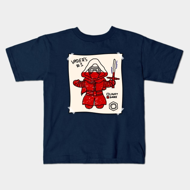 Kylo's Badness Level Kids T-Shirt by Adam Endacott